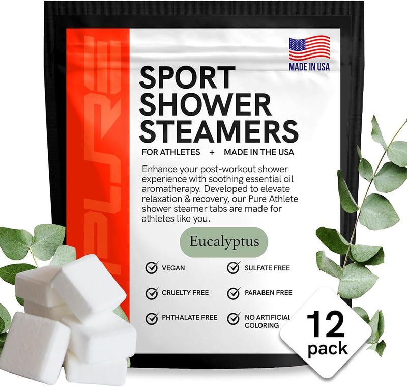 Sport Shower Steamers - Made in USA with Natural Eucalyptus Essential Oil, Father’S Day Gifts, Stress and Sinus Relief, Muscle Recovery for