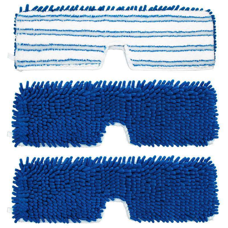 3 Pack Mop Heads Replacements Compatible for Ocedar Dual-Action Microfiber Flip Mop, Double Sided Mop Replace Head Mop Refills with Microfiber &
