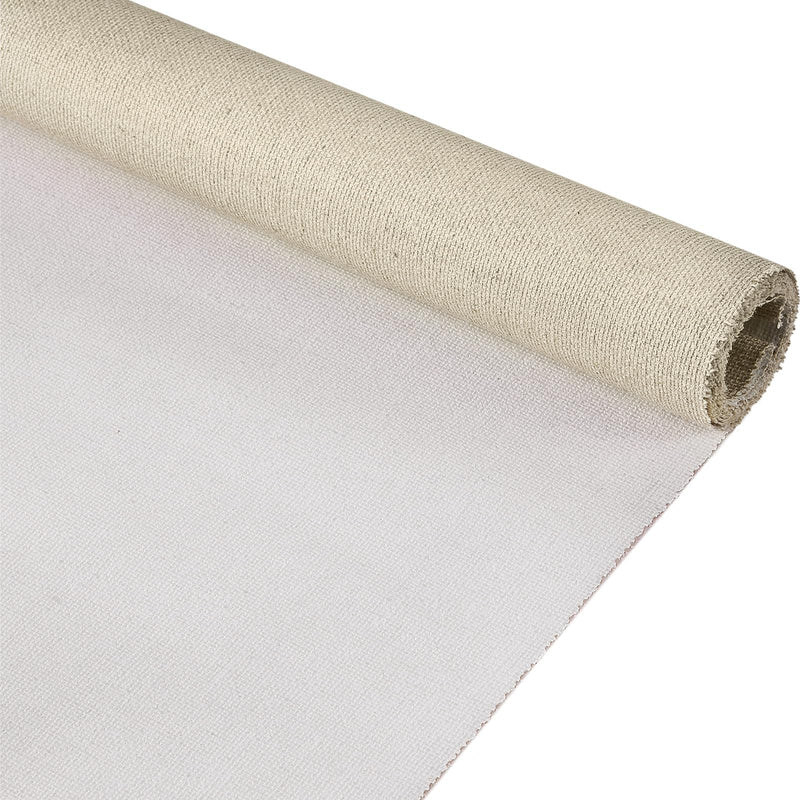 Fuutreo 8 Yard Long x 36" Wide / 63'' Wide Large Canvas Roll 12 oz Cotton Triple Primed Canvas Roll Gesso Artist Painting Backdrop(36" Wide x 8