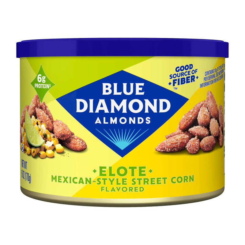 Blue Diamond Almonds Elote Street Corn Flavored Snack Nuts, 6 oz, Pack of 1 Elote Mexican Street Corn 6 Ounce (Pack of 1)