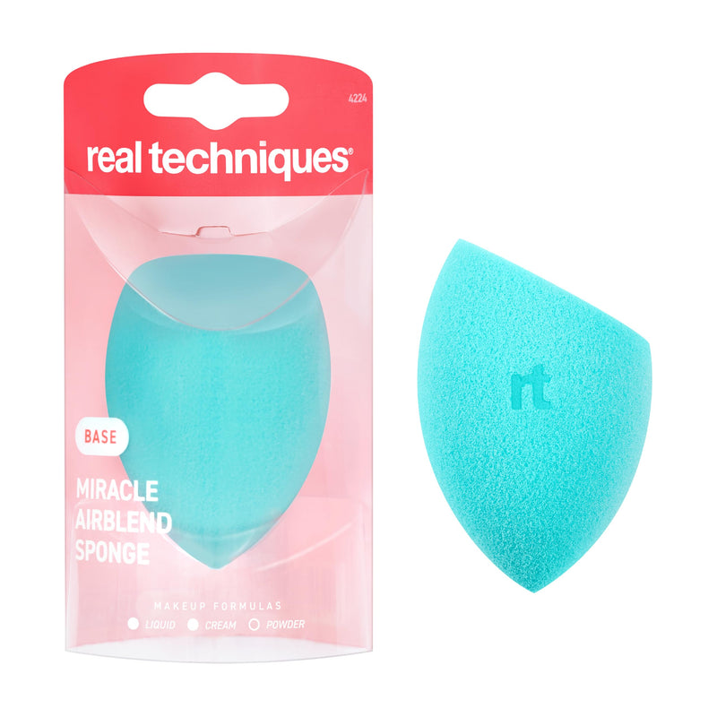Real Techniques Miracle Airblend Makeup Sponge, 1 Count 1 Count (Pack of 1)