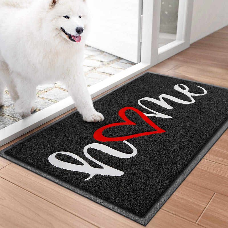 Door Mat, Welcome Mat Low Profile Floor Mat Front Doormat Indoor and Outdoor Doormat Non Slip Rugs for Entryway, Patio, High Traffic Areas