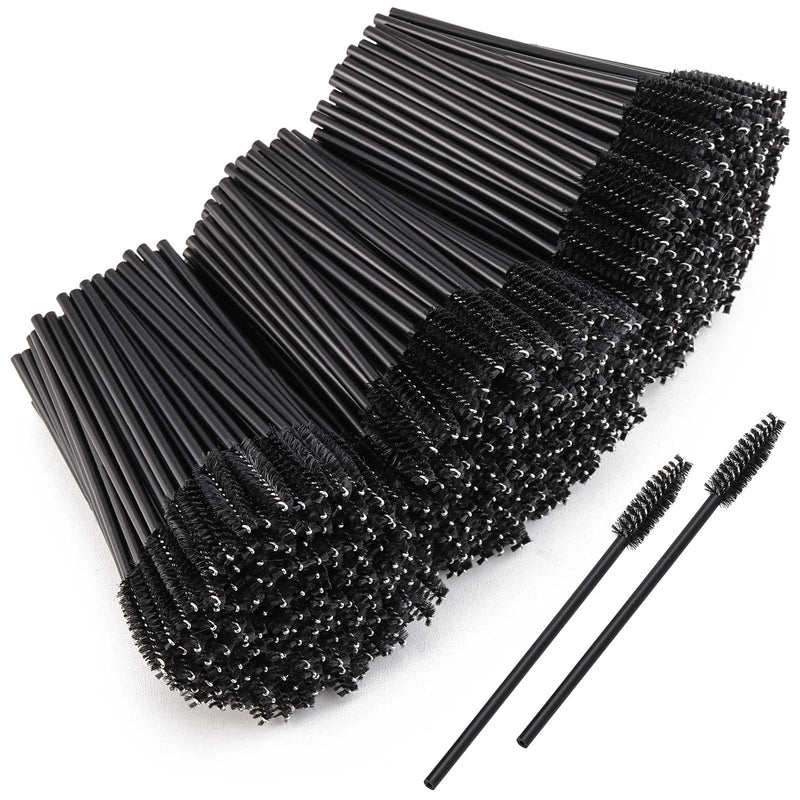 1000 Mascara Wands Disposable Spoolies Bulk for Eyelash Extensions, Black Black-1000