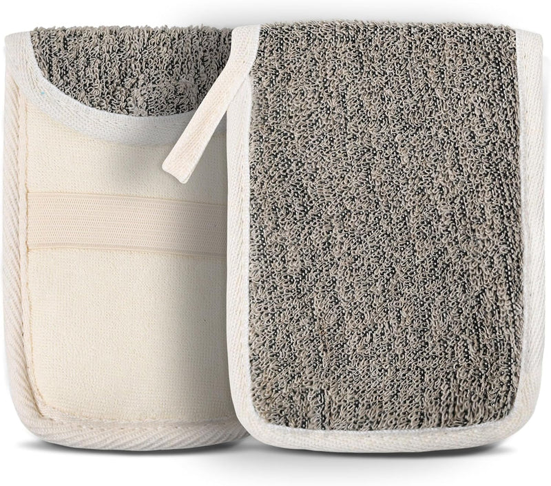 OWIIZI Bar Soap Scrubber Pouch Exfoliating Body Sponge, Bath Scrub Soap Bags for Soap Bars, Soap Saver Exfoliator Shower Pad Lather Sock for Men