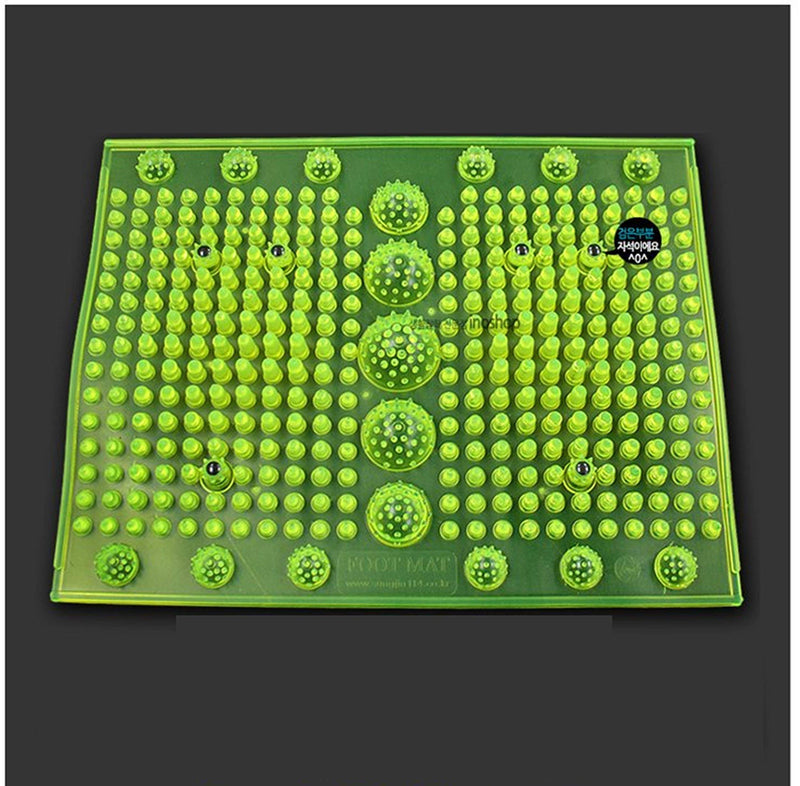 Reflexology Foot Massage Mat Stimulates Blood Circulation Acupressure Feet Massager Plate Board with Magnet (1. Rectangle Mat)