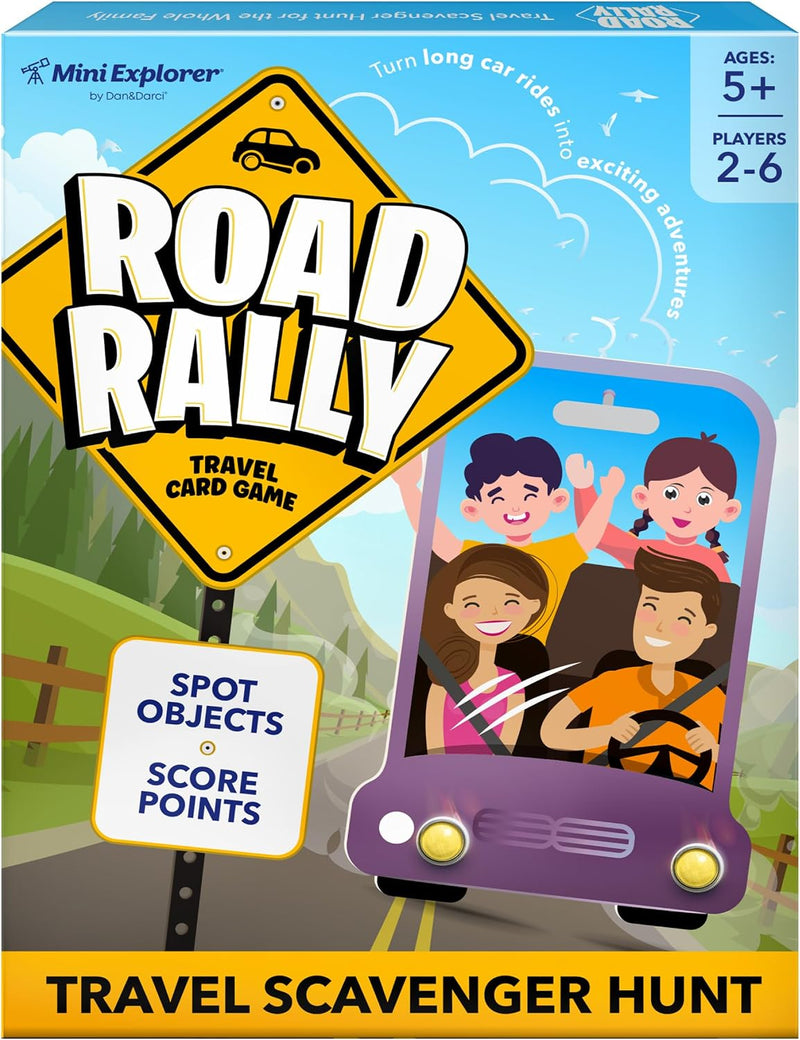 Road Rally Travel Scavenger Hunt Card Game for Kids - Roads Trip Car Games & Activities Must Haves Essentials - Fun Eye Hide & Seek Found Spy