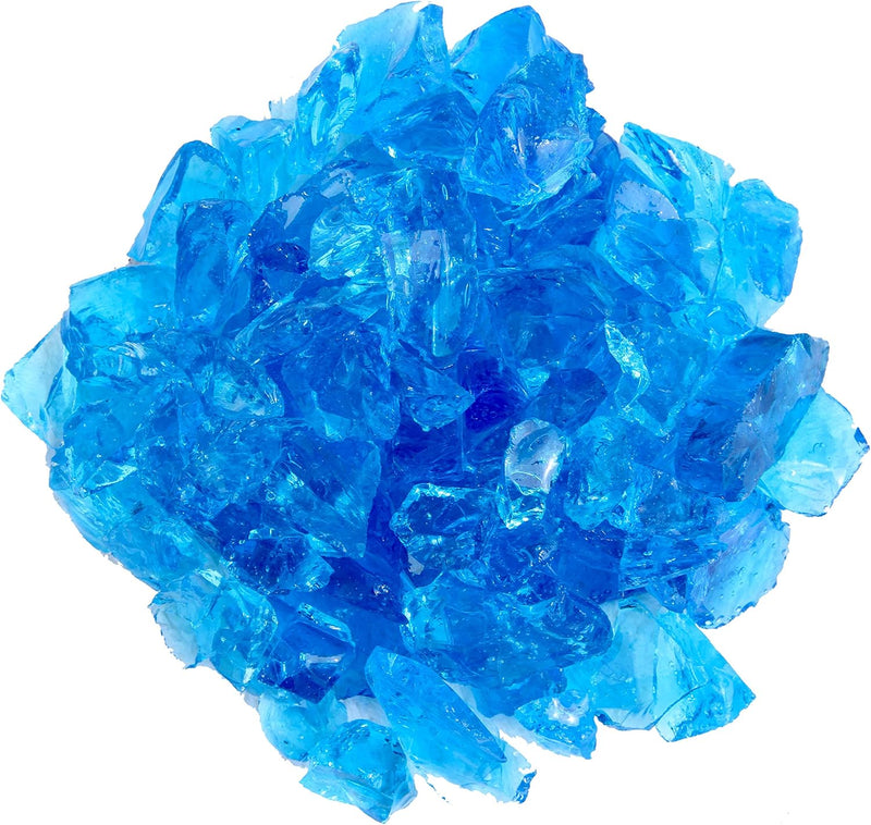 Hiland Fire Pit Glass in Turquoise, Extreme Tempature Rating, Good for Propane or Natural Gas, 10 Pounds, RGLASS-TRQ 10 Pound (Pack of 1)
