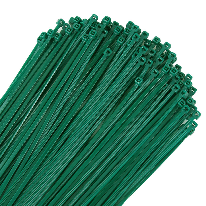 4 inch 3mm Dark Green Nylon Garden Cable Zip Ties Self Locking Cable Ties Twist Ties, Multi-Purpose Cable Tie(100 Pcs) 4 in x 0.118 in
