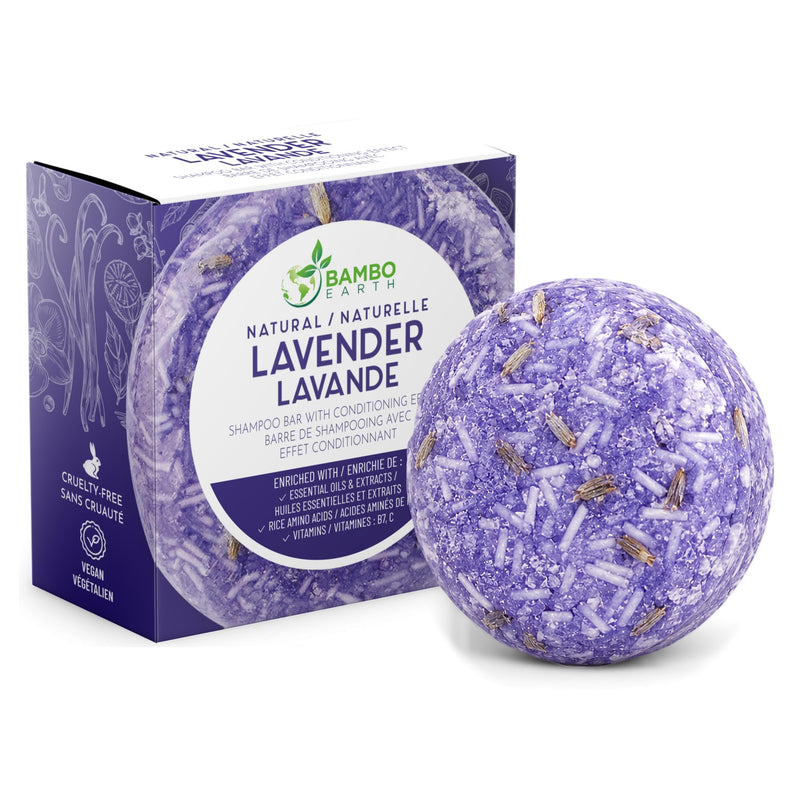 2-in-1 Solid Shampoo and Conditioner Bar, Lavender