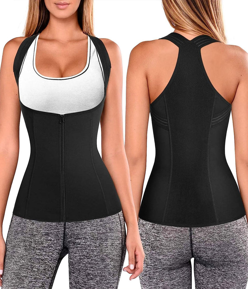 URSEXYLY Women Back Braces Posture Corrector Waist Trainer Vest Tummy Control Body Shapers for Spinal Neck Shoulder and Upper Back Support (M,