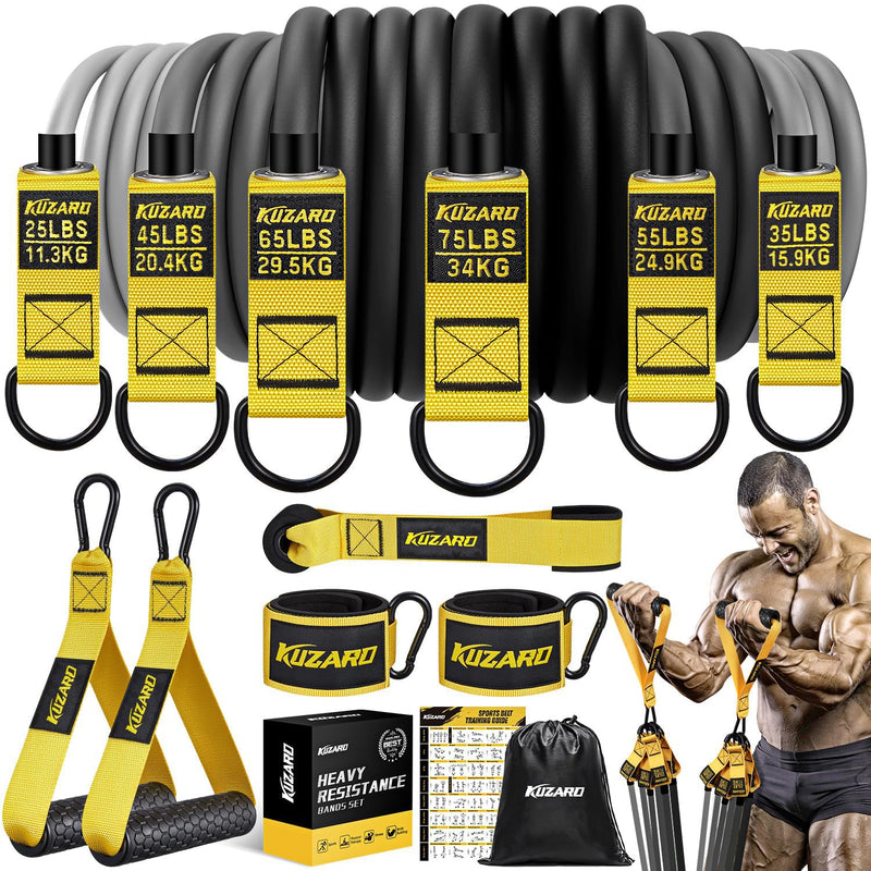 Heavy Resistance Bands for Working Out, 300lbs/360lbs Heavy Exercise Bands with Handles, Resistance Bands for Men, Weight Bands Set for Muscle