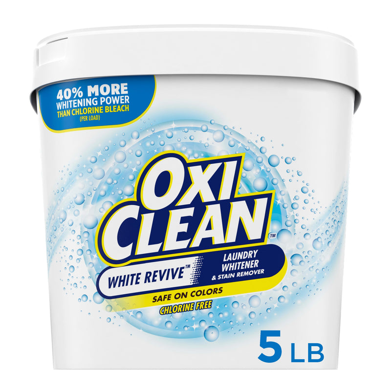 OxiClean White Revive Laundry Whitener and Stain Remover Powder, 5 lb 80 Ounce (Pack of 1)