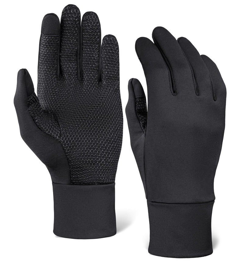 Tough Outdoors Running Gloves for Men & Women - Winter Liners & Touchscreen - Lightweight & Hiking Gloves