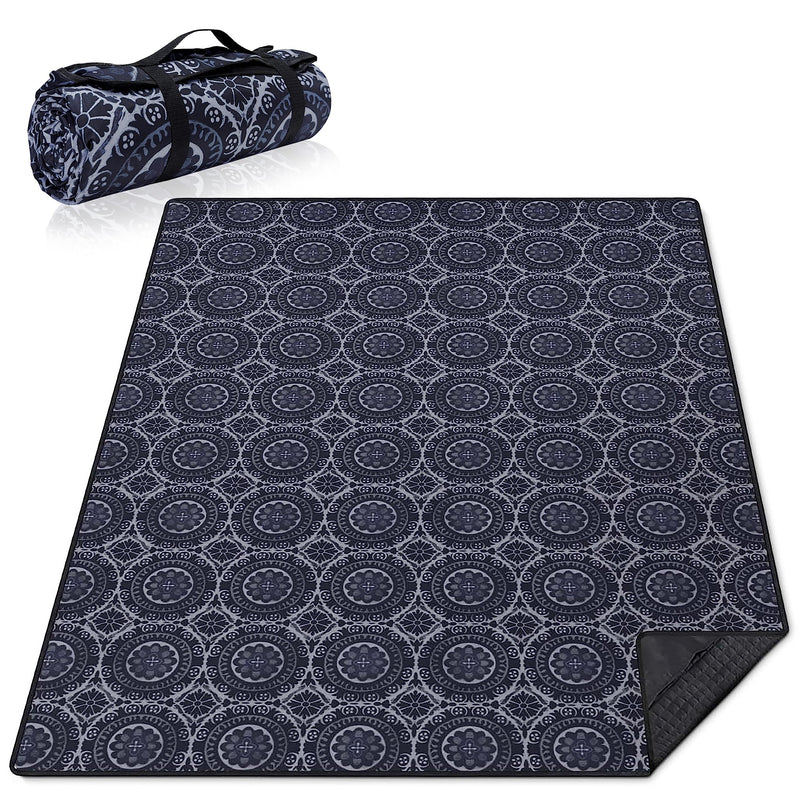 Supfitness Extra Large Picnic Blankets Waterproof Foldable (60 "x 80") Beach Blanket Waterproof Sandproof,3-Layer Thicking Mat Outdoor Packable