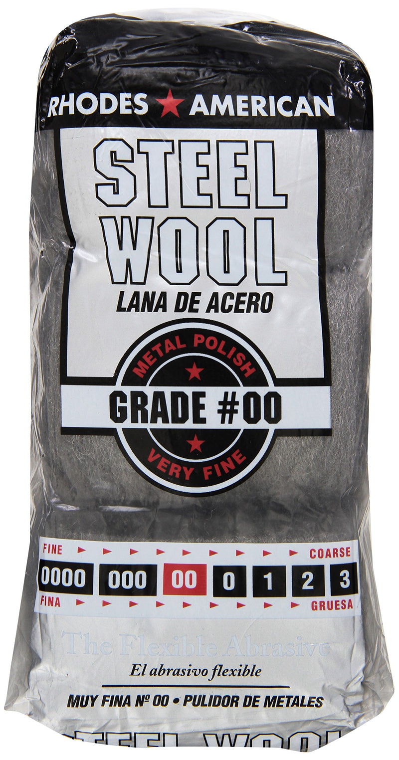 Rhodes American 00 Grade Very Fine Steel Wool Pad 12 pk