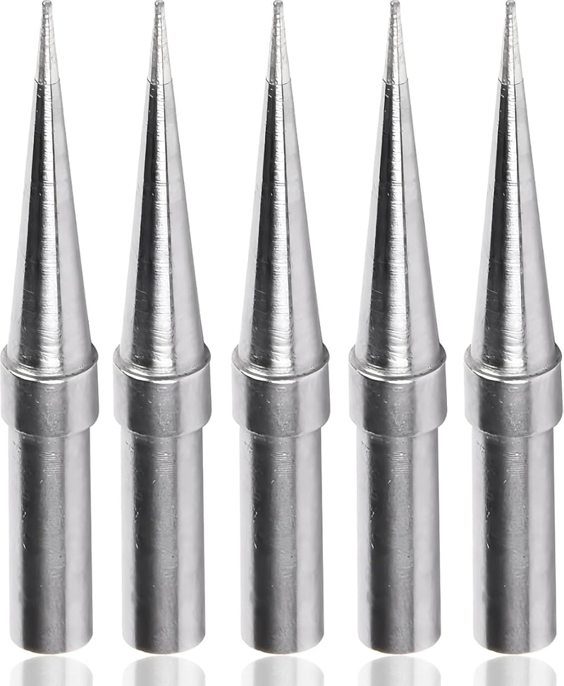Yakamoz 5Pcs ET Series Soldering Iron Tips ETO Soldering Tip Set Replacement Solder Tips for Weller WE1010NA WES51 WES50 PES51 PES50 WEP70 EC1002