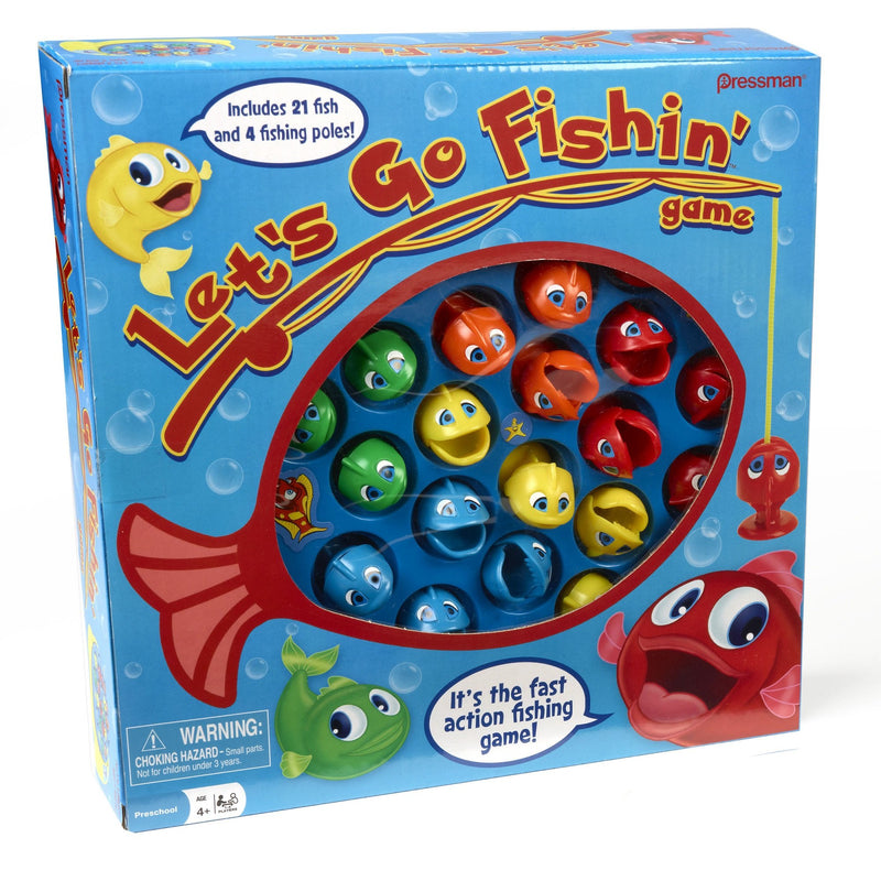 Let'S Go Fishin' Game by Pressman - the Original Fast-Action Fishing Game!, 1-4 Players
