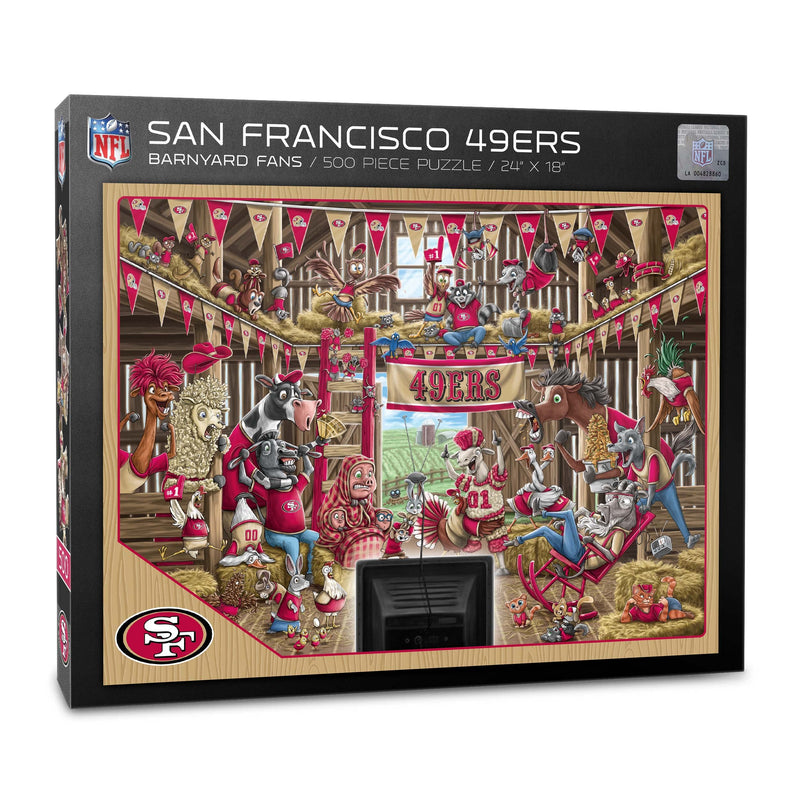 YouTheFan NFL Barnyard Fans 500pc Puzzle One Size San Francisco 49ers