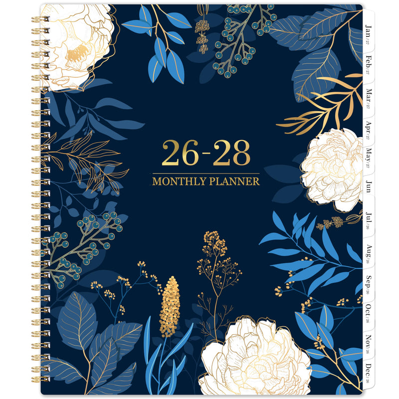 2026-2028 Monthly Planner - 2 Year Monthly Planner/Calendar 2026-2028, July 2026 - June 2028, 11" x 9", 24 Monthly Planner with Tabs, Back Pocket,