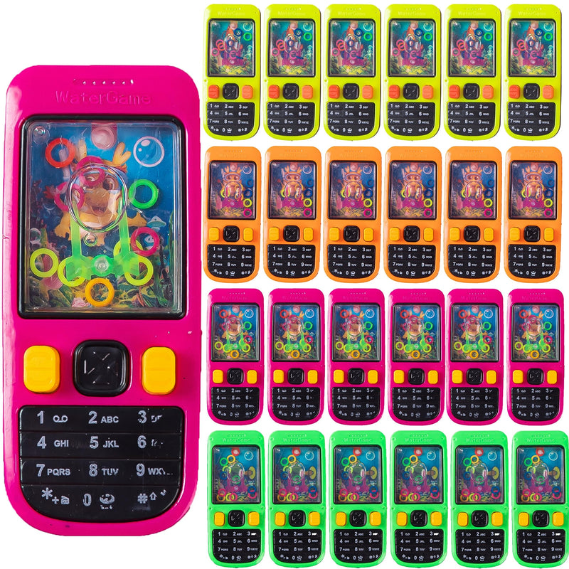 Desyeryamimi 24 Pack Handheld Water Ring Games for Kids Party Favors Goodie Bags Stuffers Return Gifts for Kids Birthday Classroom Prize Box
