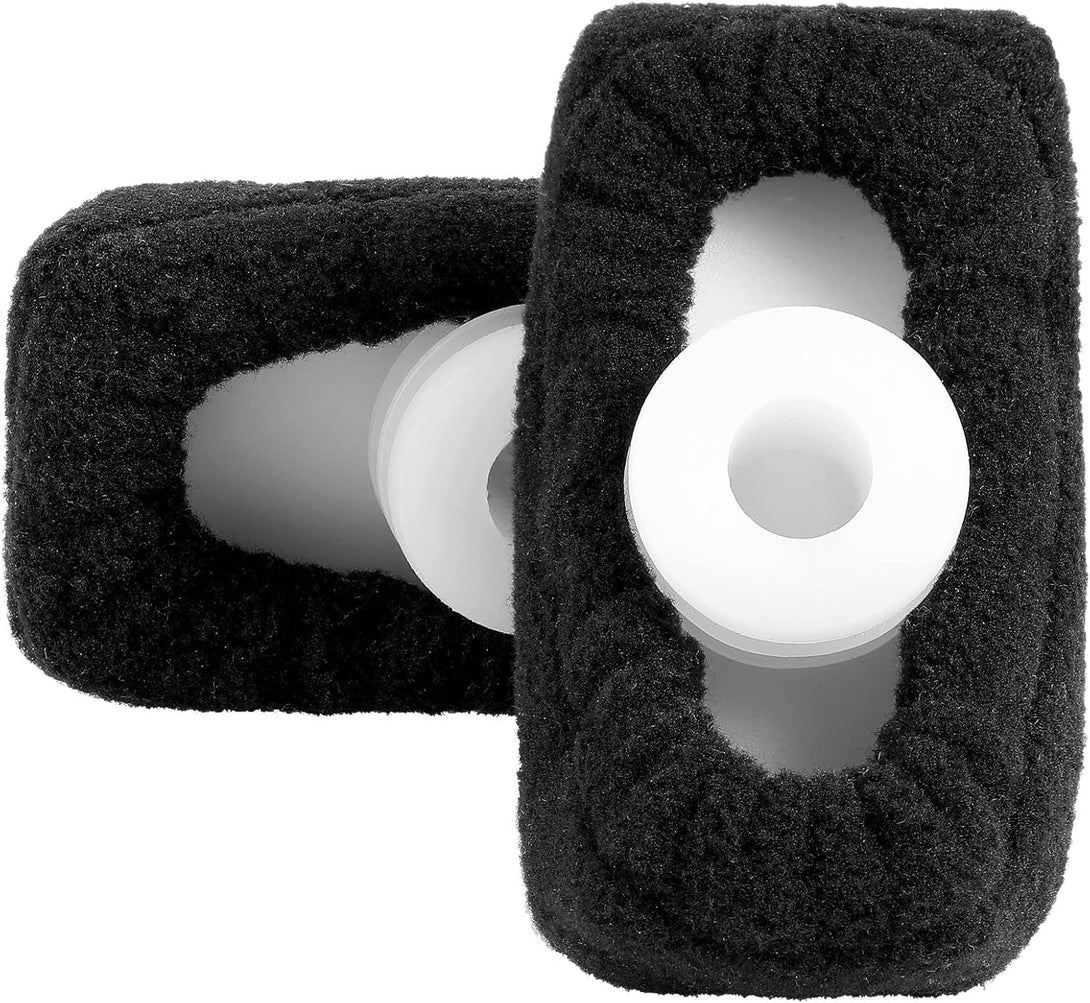 4 Pair Walker Ski Glide Covers Ski Glide Sock Covers Rollator Glider Accessories Fit Pad for Indoor and Outdoor Use, Black