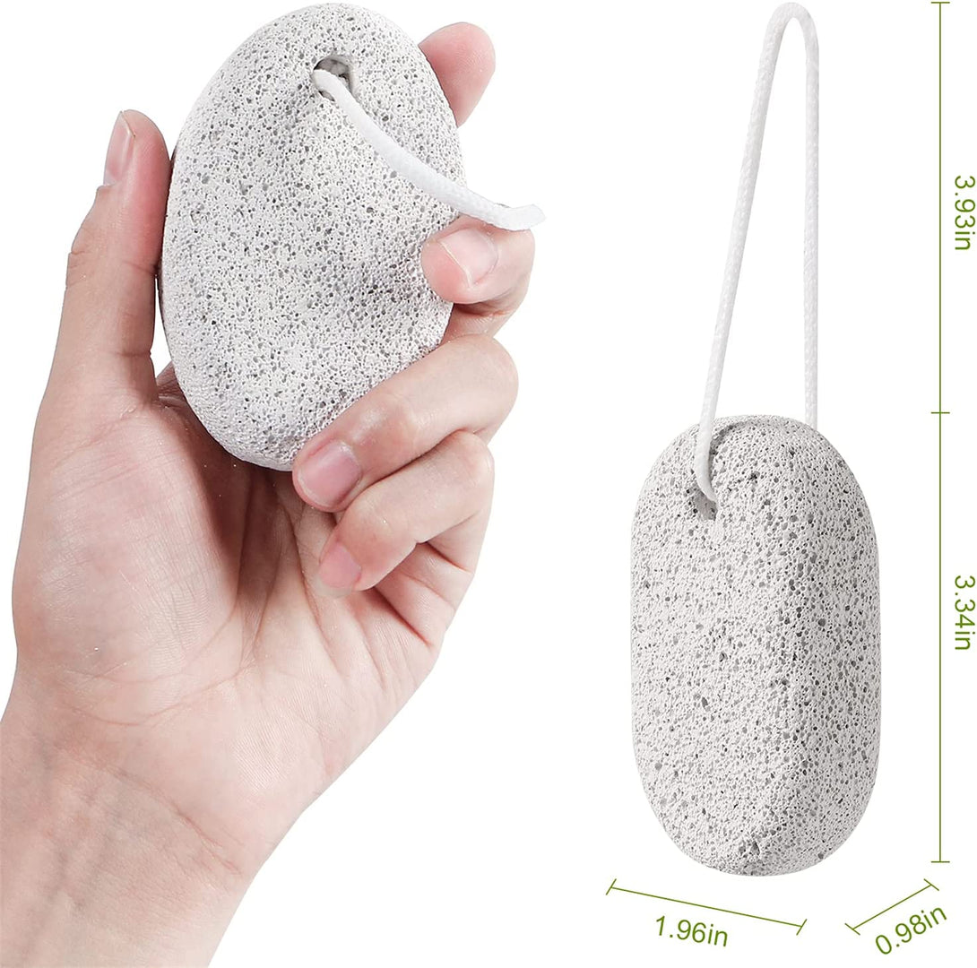 2PCS Natural Pumice Stone, Asqraqo Lava Pedicure Tools Hard Skin Callus Remover for Feet and Hands - Foot File Exfoliation to Remove Dead Skin, and Callusess