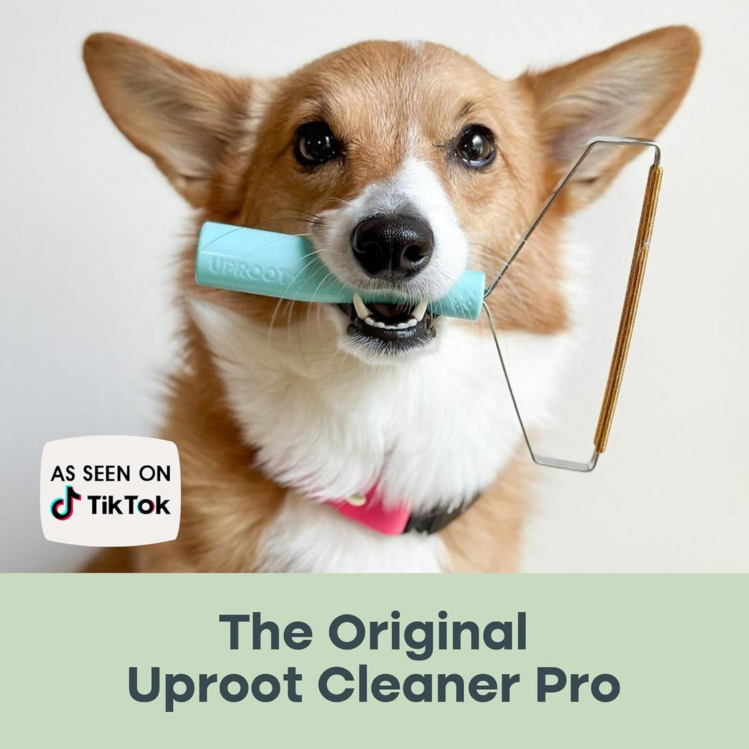 Uproot Cleaner Pro Pet Hair Remover - Special Dog Hair Remover Multi Fabric Edge and Carpet Scraper by Uproot Clean - Cat Hair Remover for Couch, Pet Towers & Rugs - Gets Every Hair!