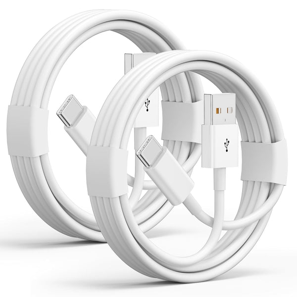 Car Carplay Cable for Iphone 15/16 Pro Max/Plus Cable,2Pack USB a to USB C for Iphone USB C Cord,Ipad USB C Cable Ipad Pro/Ipad Air Android Charger Cord Car Charging Cable Replacement 3Ft,White