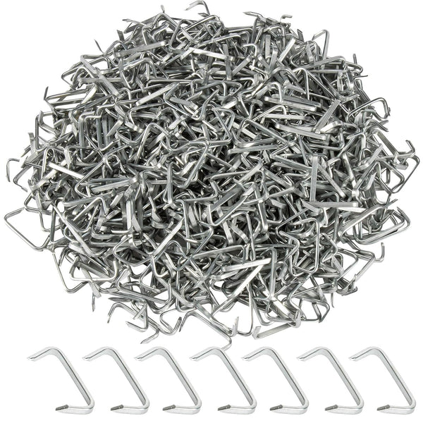 Sukh 700PCS Galvanized Hog Rings - Hog Nose Rings 3/4 Hog Ring Kit Hog Nose Clips Heavy Duty Hog Rings for Auto Upholstery Fencing Furniture,Bagging,Railing,Bungee Shock Cords.Animal Pet Cages