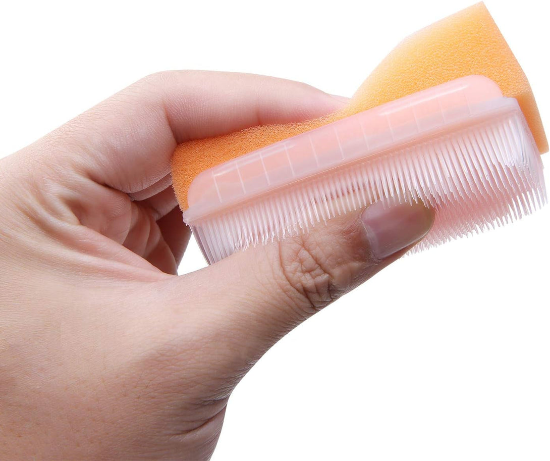 Baby Bath Time Sponge Brush- Body, Hair, and Scalp Cleaning - Gentle on Infant, Toddler Sensitive Skin - Great Sensory Feel. (12 Pcs)