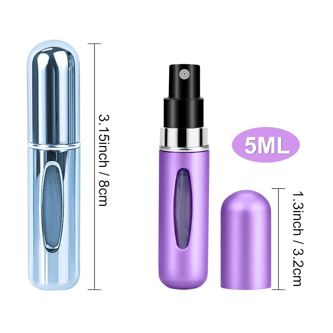 GOLF Perfume Atomizer, 6Pcs 5ML Mini Refillable Empty Perfume Atomizer Bottle, Refillable Perfume Spray, Scent Pump Case, Perfume Atomizer for Travel Outgoing