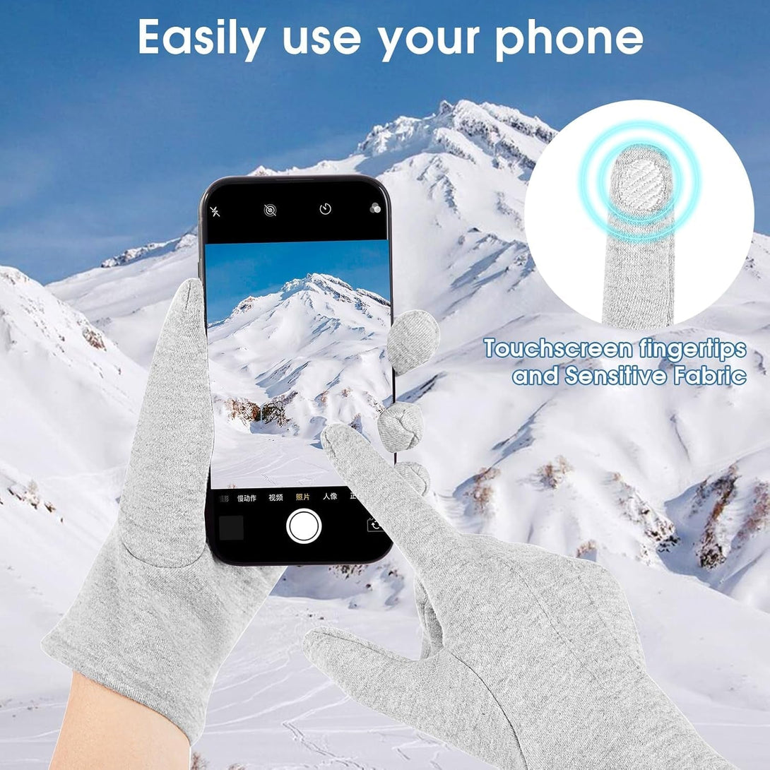 Women Gloves Cold Weather Touch Screen Glove Warm Fleece Lining for Driving Cycling Skiing