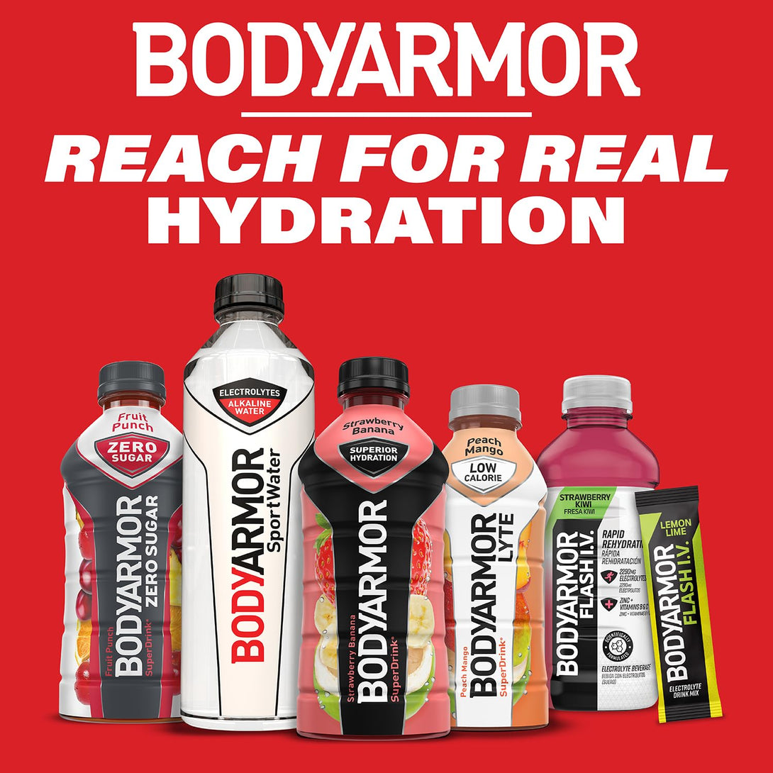 BODYARMOR Sports Drink Sports Beverage, Pineapple Coconut, Coconut Water Hydration, Natural Flavors with Vitamins, Potassium-Packed Electrolytes, Perfect for Athletes, 16 Fl Oz (Pack of 12)