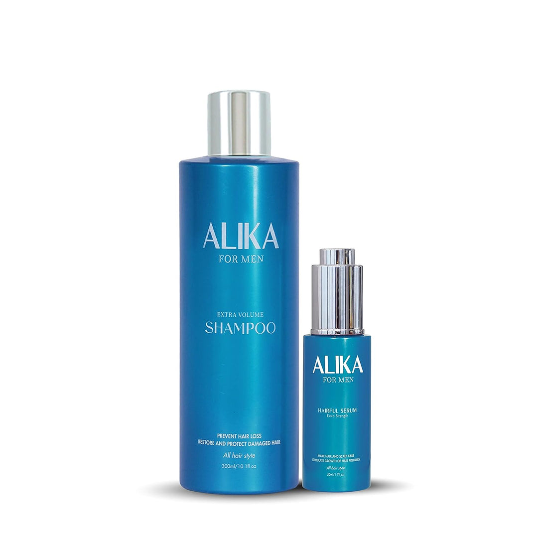 ALIKA Combo Shampoo and Serum Set Hair Growth for Men, Grow Gorgeous Hair Growth, Hair Loss Treatments, Suitable for Dry, Oily, Normal Scalp