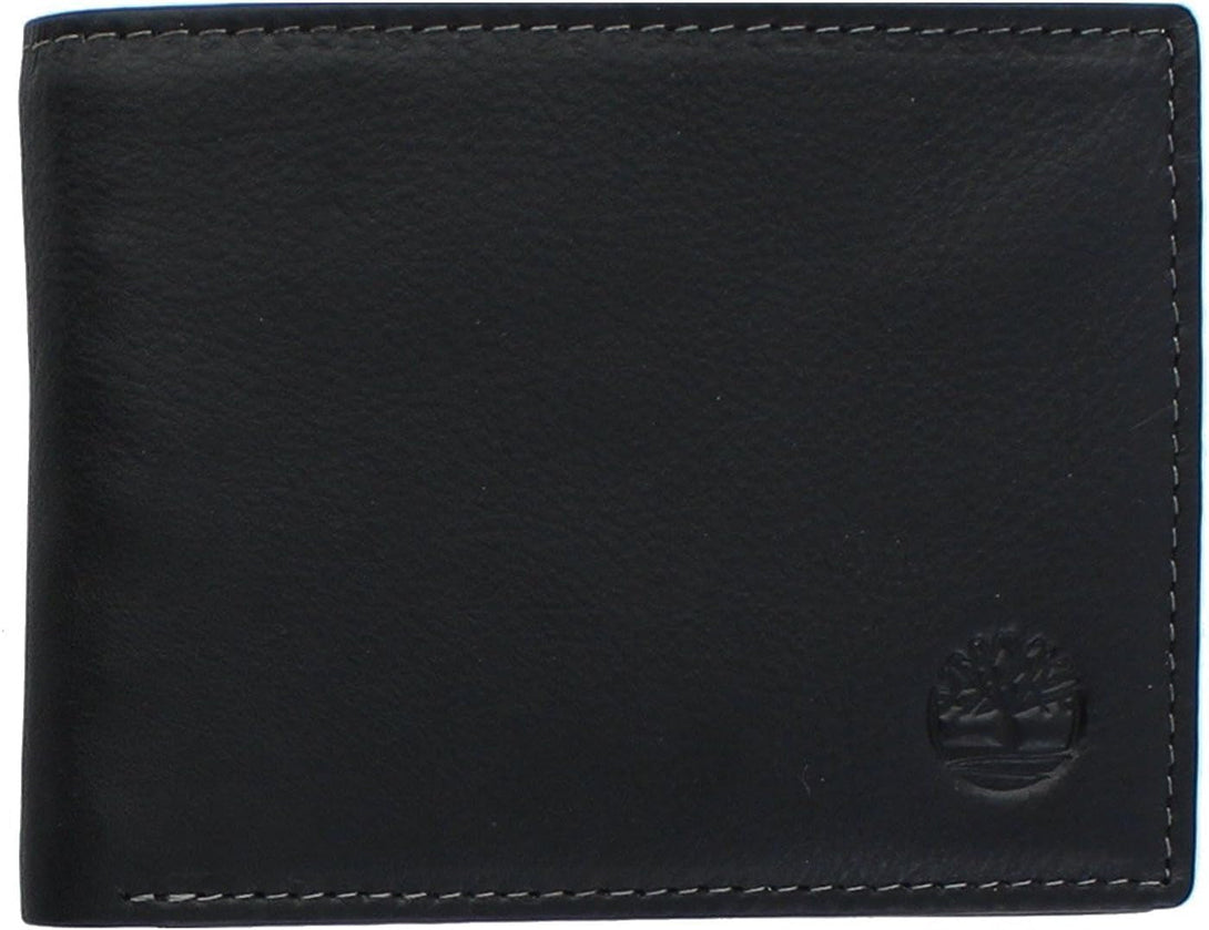 Timberland Men'S Wellington Leather RFID Bifold Commuter Security Wallet