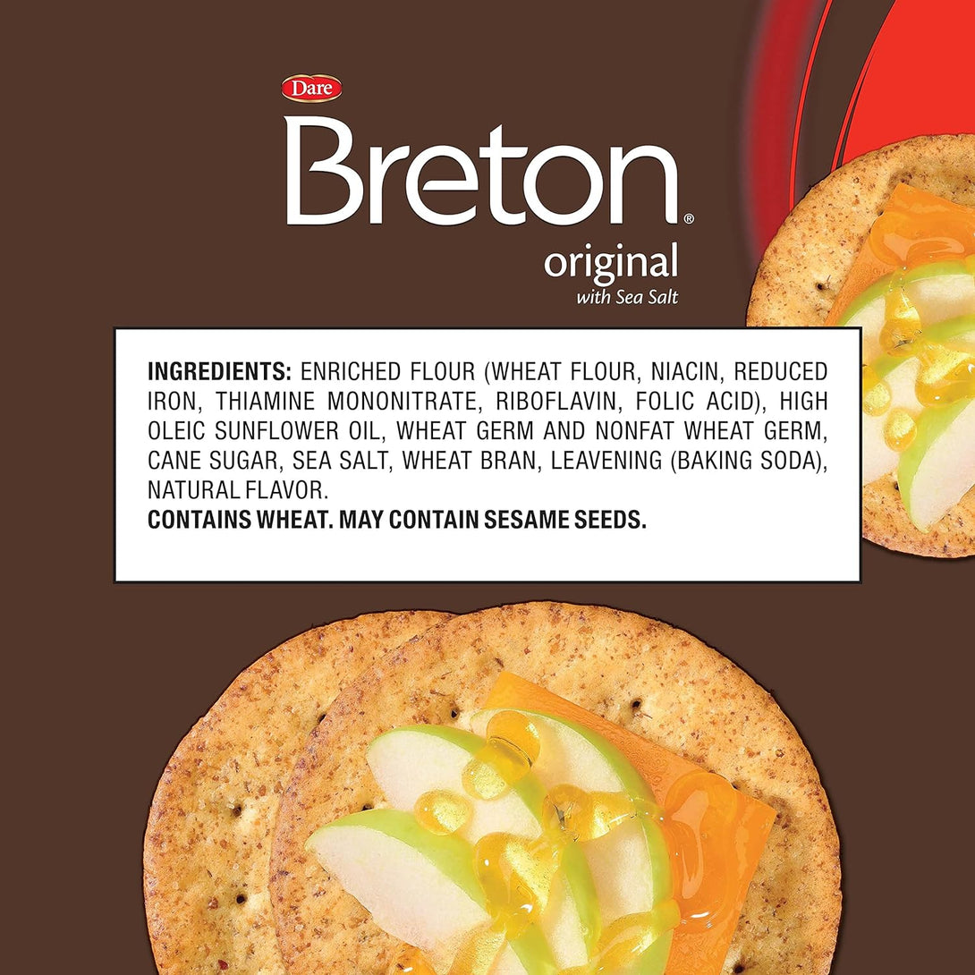 Breton Original Crackers 7 Ounce Pack of 3