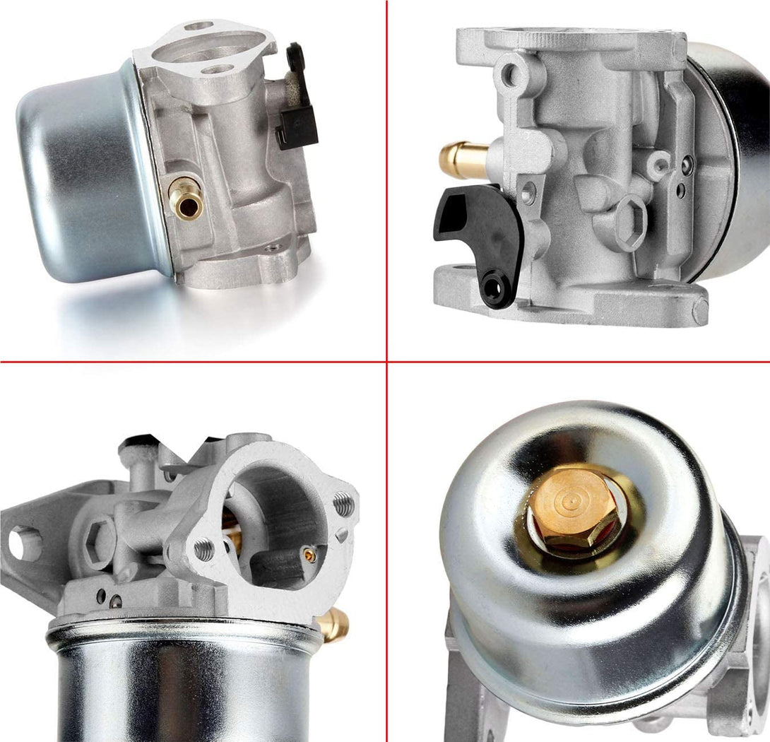 799868 Carburetor Compatible with Briggs & Stratton 498170 799872 694202 497586 498254 790821-14111 Carburetor +795259 Air Filter Cleaner Primer Base by LEIMO