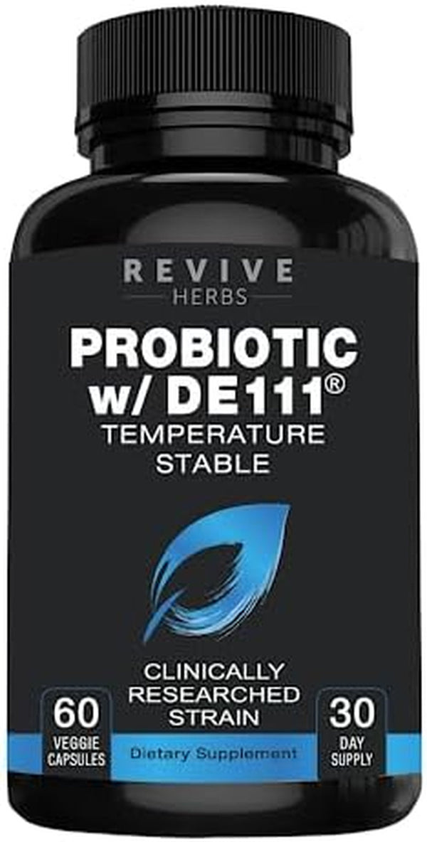 Advanced Probiotic with DE111 Strain (Bacillus Subtilis). Spore Forming Probiotic. No Refrigeration Needed. 11.5 Billion Organisms. Probiotics for Women and Men. 60 Vegetable Capsules.