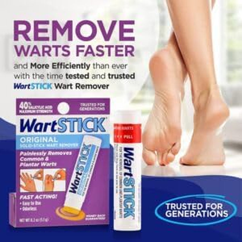 Wartstick Maximum Strength Salicylic Acid Solid-Stick Common and Plantar Wart Remover 0.2 Oz