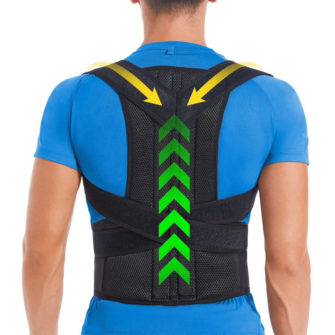 Back Brace Posture Corrector for Women and Men, Back Braces for Upper and Lower Back Pain Relief, Adjustable and Fully Back Support Improve Posture and Lumbar Support(M, 30"-35.5" Waist)