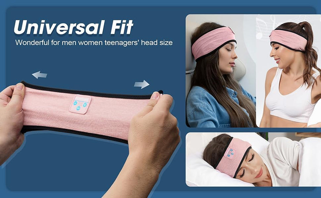 Sleep-Headphones-Wireless-Bluetooth-Headband - Comfy Sleeping Eye Mask Headphones Headset, Sport Headband Earbuds Electronics Tech Gadgets Christmas Birthday Gifts for Women Men Running
