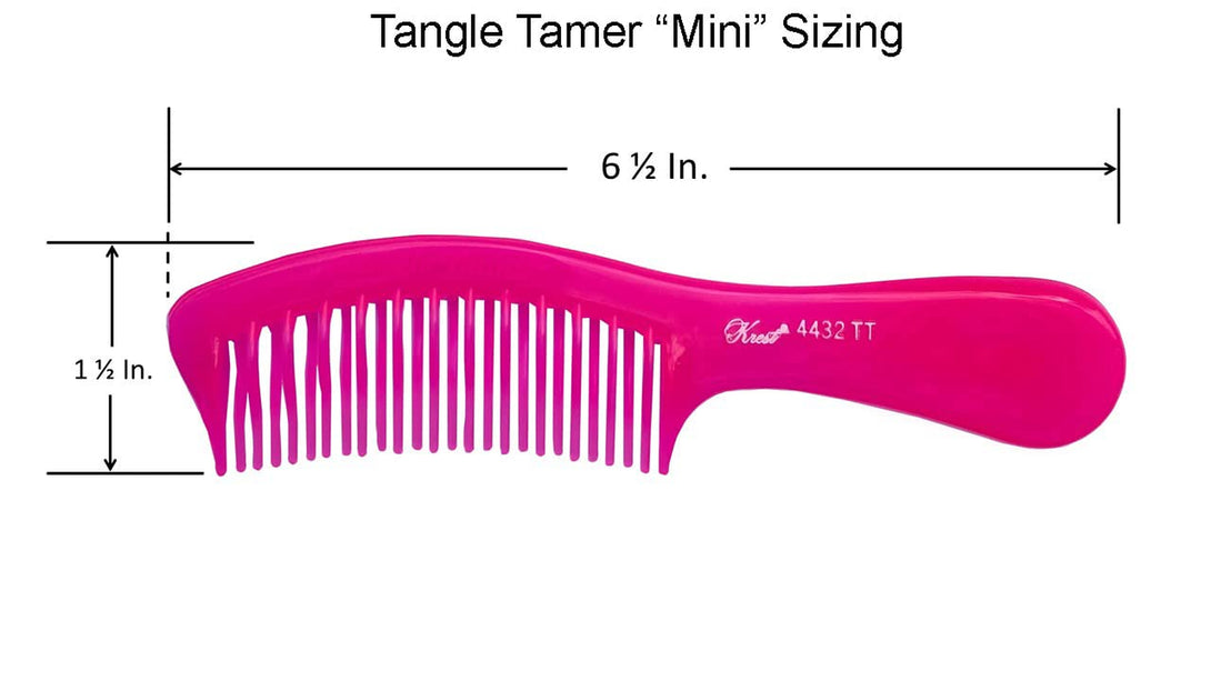 Krest Teal Tangle Tamer Curved Tooth Comb