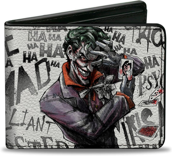 Buckle-Down Wallet Joker Brilliant-Twisted-Insane-Mad Psycho Pose/Cards Accessory