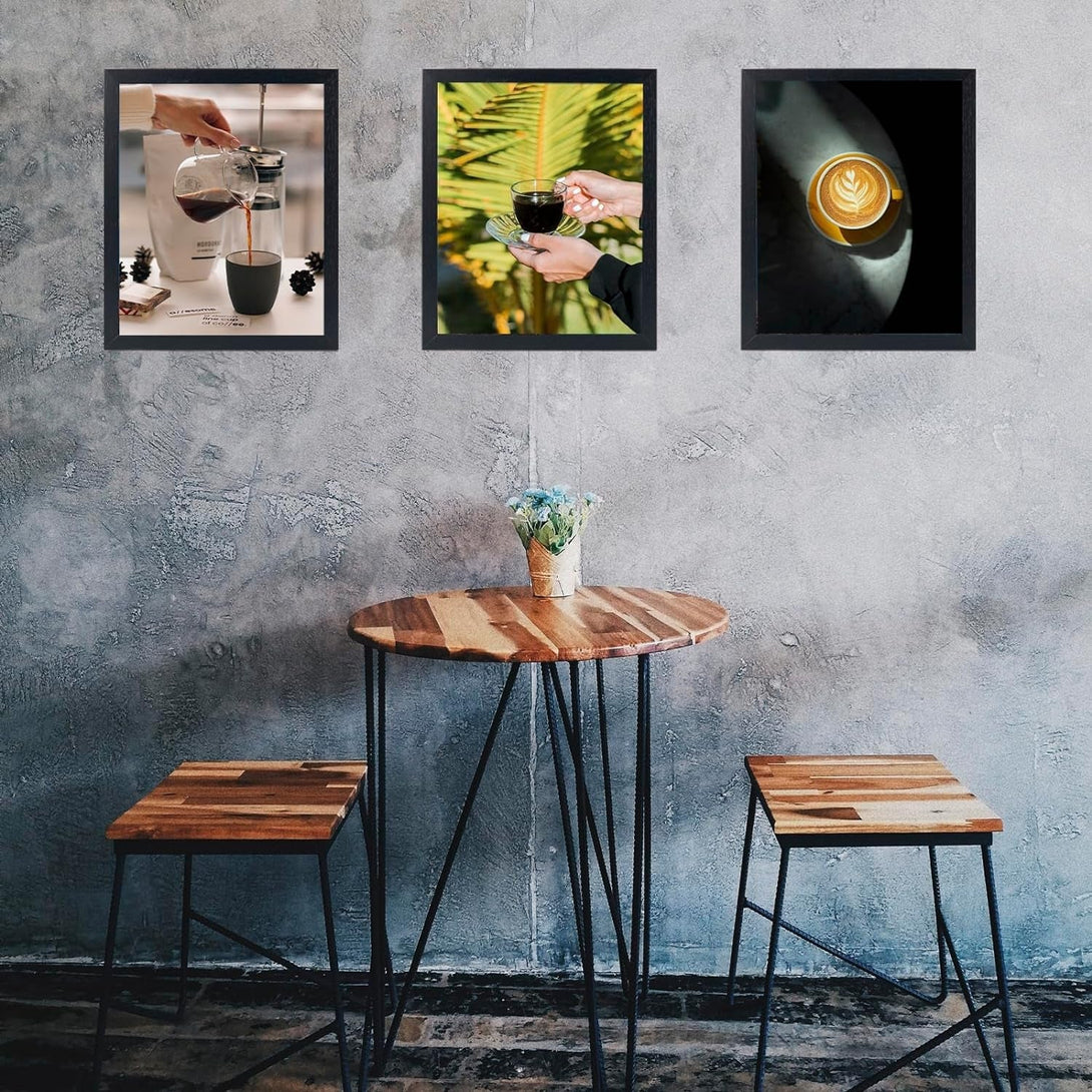 9X11 Inch Picture Frame Black for Wall Hanging or Tabletop, Poster Frame Wall Gallery Photo Frame with Shatter Resistant Plexiglas, Black