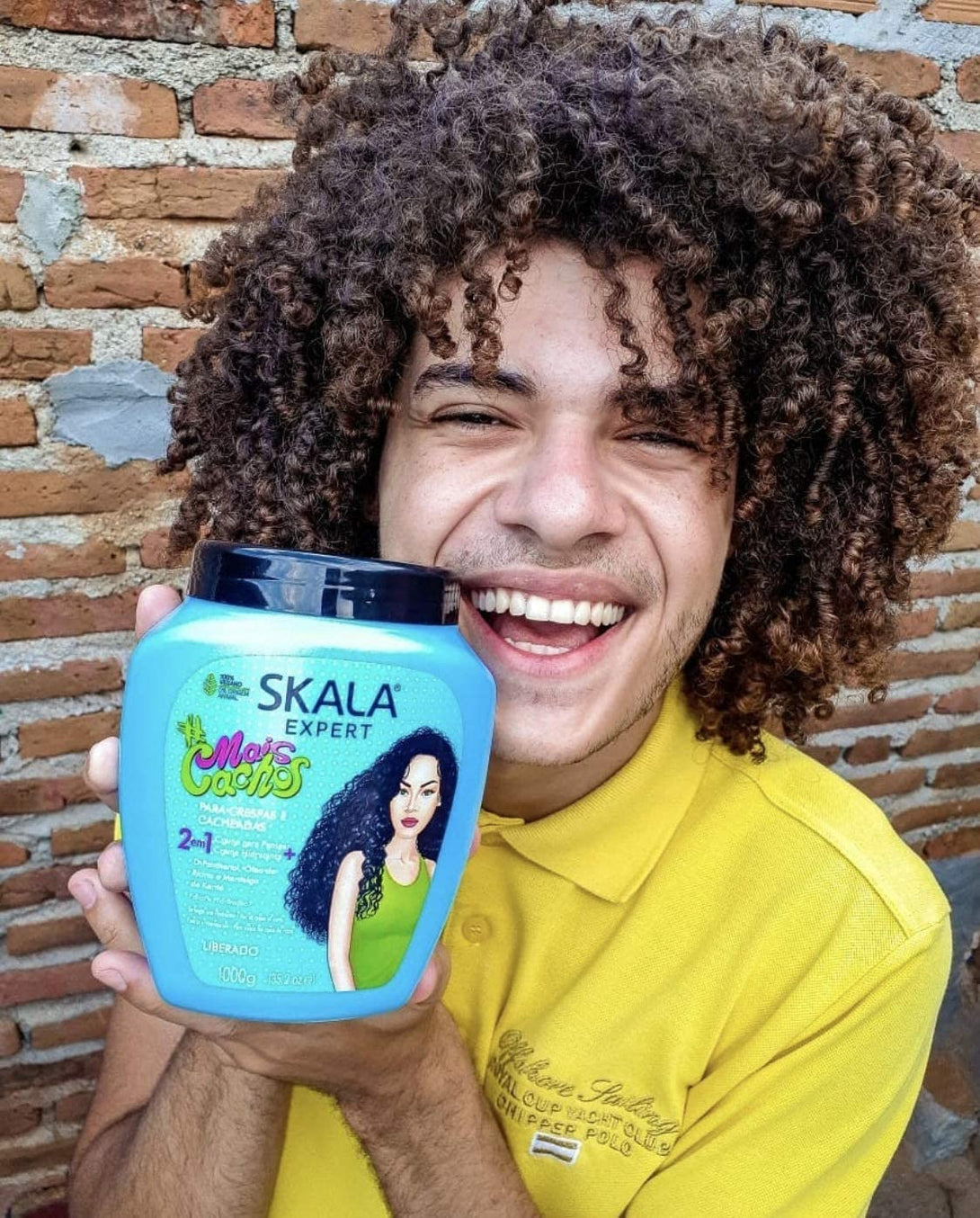 SKALA Mais Cachos Hair Type 3ABC - Eliminate anti Frizz, for Curly Hair -2 in 1 Conditioning Treatment Cream and Cream to Comb 100% VEGAN 35.2 Oz (1 Pack)