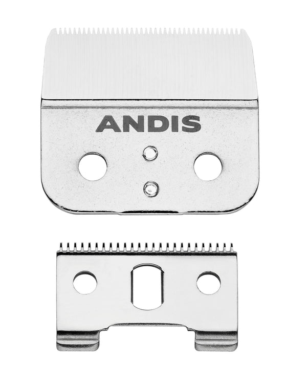 Andis 04604 Outliner II Trimmer Replacement Blade – Made of Stainless and Carbon Steel, Close-Cutting Square Blade, Deep Tooth Blade for Crisp Outlines & Designs - for GO & GTO Trimmers, Silver