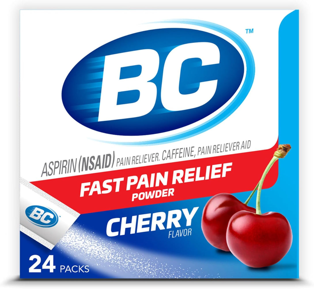 BC Pain Relief Powder, Cherry, 24 Ct (Pack of 1)