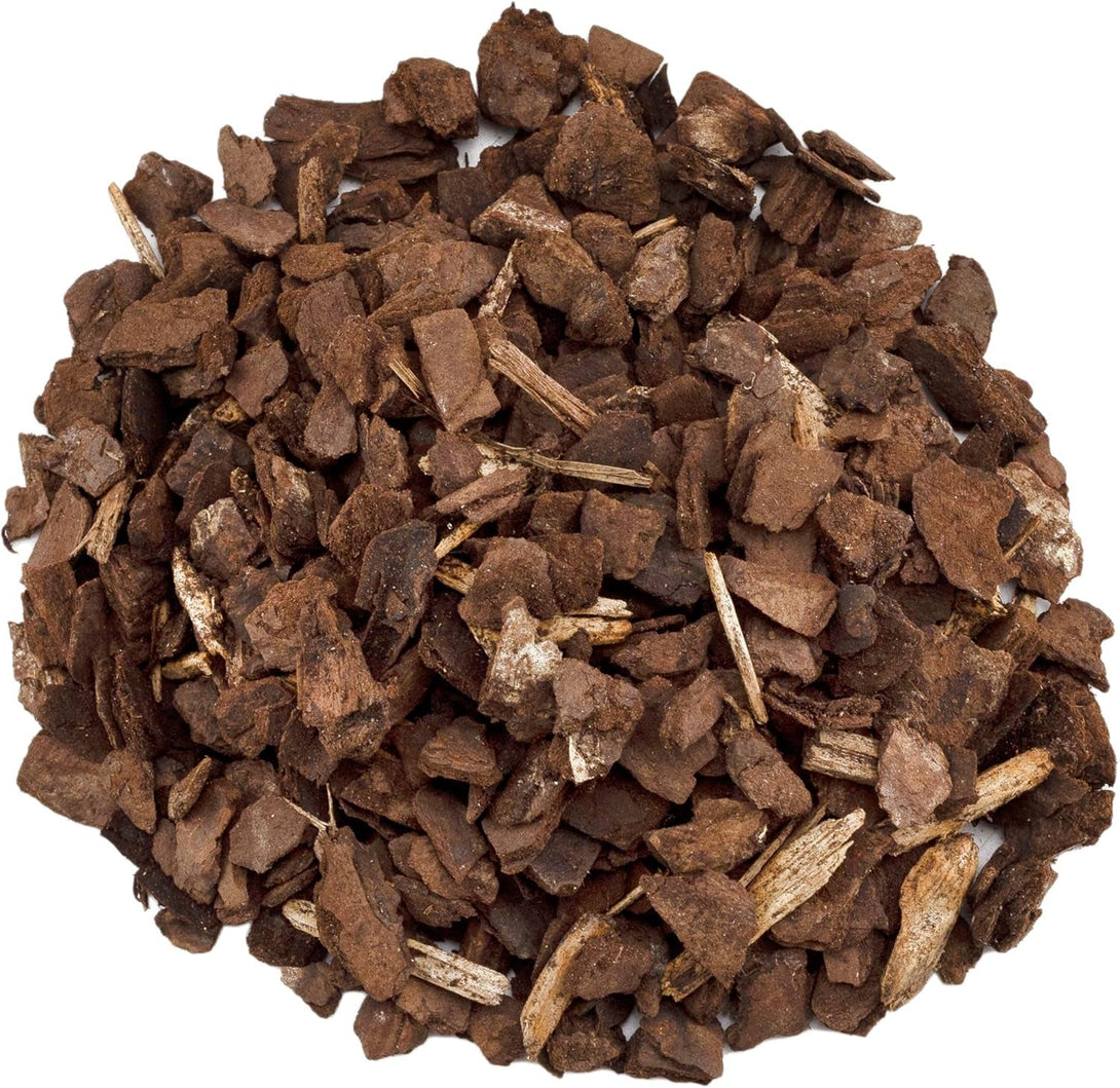 100% Natural Pine Bark Mulch Nuggets (4 Quarts), Small Mulch Chips for Indoor/Outdoor Container Gardening, Ideal for Soil Supplement, Houseplant Mulch