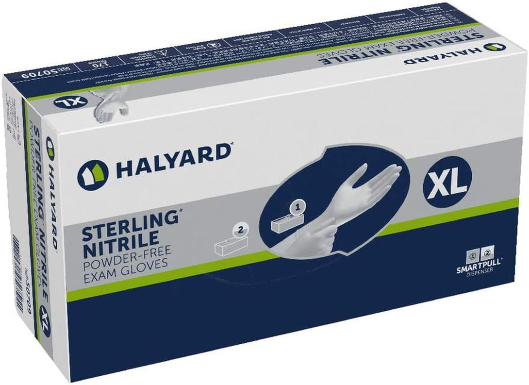 Halyard Health STERLING Exam Gloves, Ambidextrous, XL, Sterling 50709 (Box of 170)
