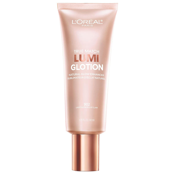 L'Oreal Paris Makeup True Match Lumi Glotion, Natural Glow Enhancer, Illuminator Highlighter, Bronzing Drops for a Sun-Kissed Glow, 902 Light